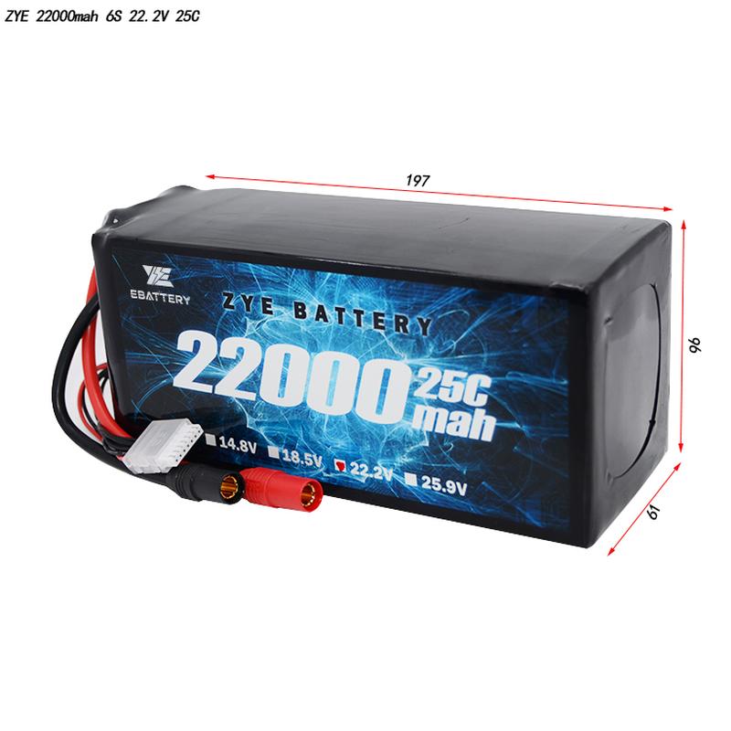 22000mah 14s lipo bateria