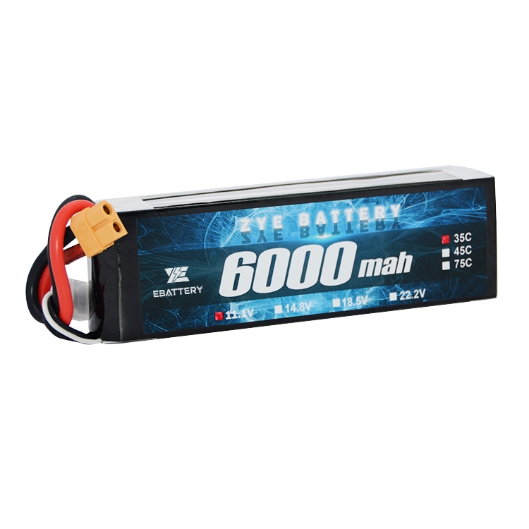 3S Lipo Bateria 6000mAh 60C 11.1v Lipo Bateria