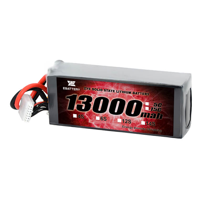 Li tentsio altua 13000mah estatu solidoaren bateria