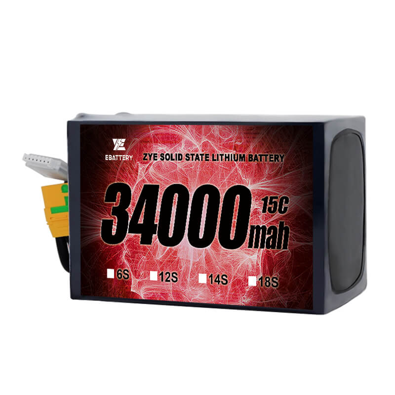 LI HV 34000Mah 12S egoera solidoko bateria