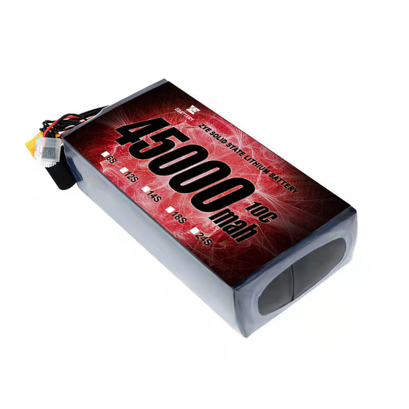 Li hv 45000mah 12s estatu solidoaren bateria