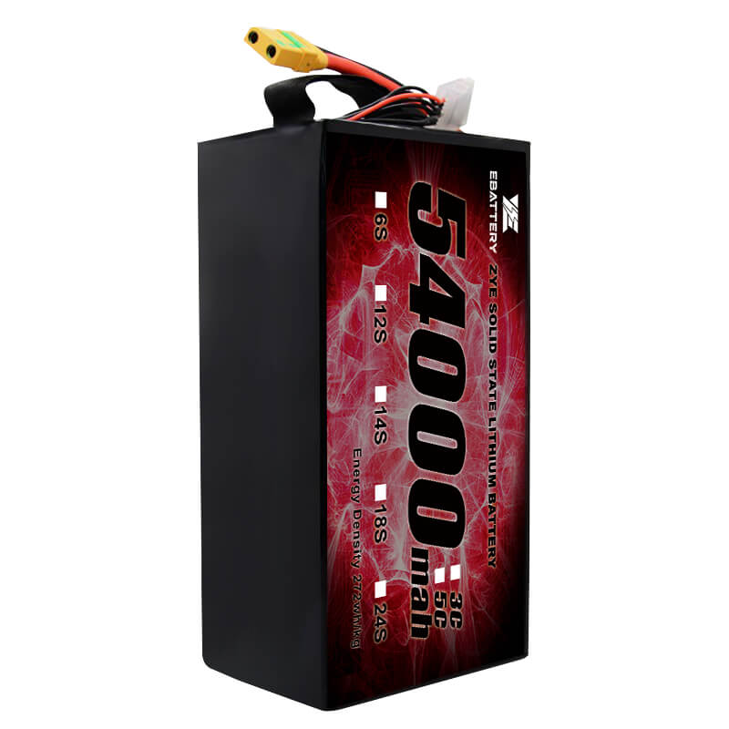 Li hv 54000mah 12s estatu solidoaren bateria