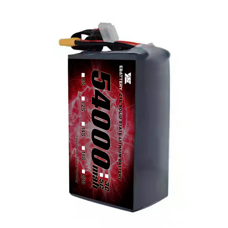 Li hv 54000mah 6s estatu solidoaren bateria