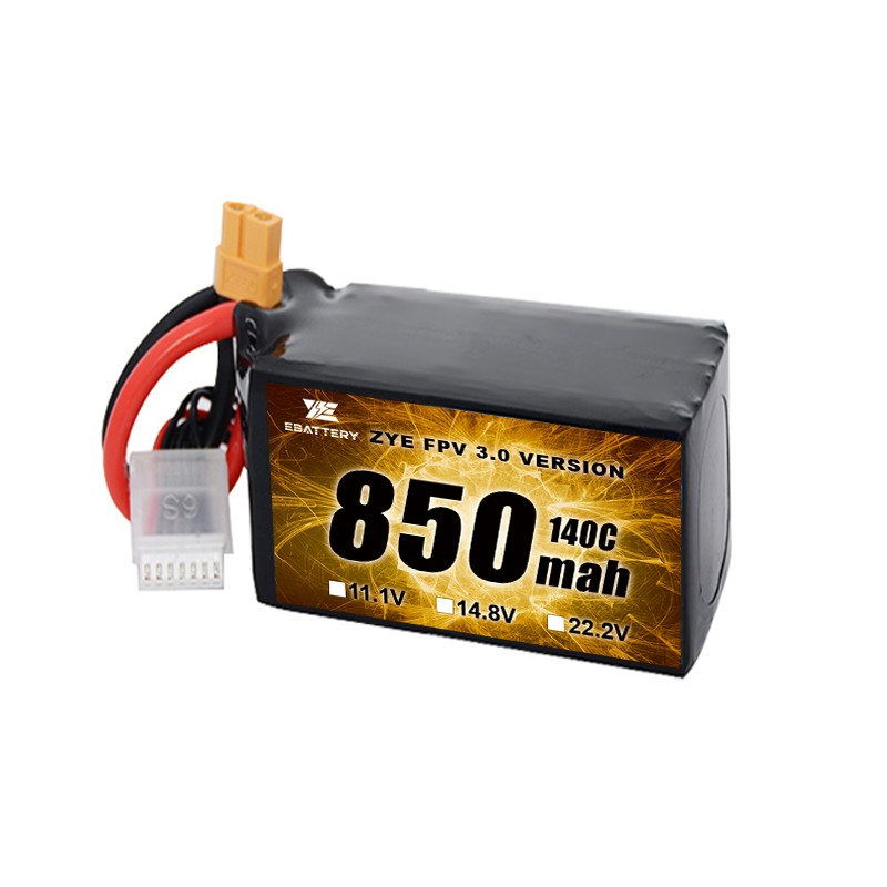 Tamaina txikia 850mah 1100mah 1300mah 1500mah FPV Lipo bateria